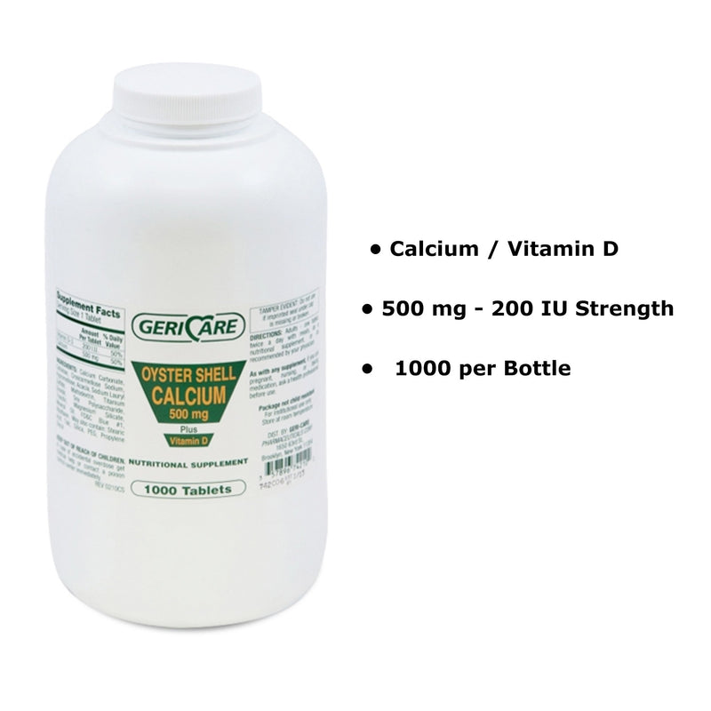 Geri-Care® Calcium / Vitamin D Joint Health Supplement, 1 Bottle (Over the Counter) - Img 4
