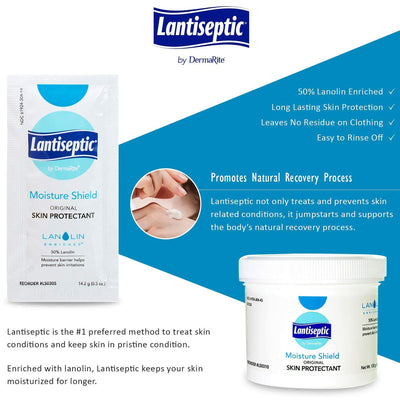 Lantiseptic Skin Protectant, 50% Lanolin, Unscented Ointment, 5 g Individual Packet, 1 Pack of 144 (Skin Care) - Img 2