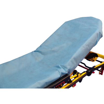 SureFit™ Blue Fitted Stretcher Sheet, 34 x 84 Inch, 1 Case of 50 (Sheets) - Img 1