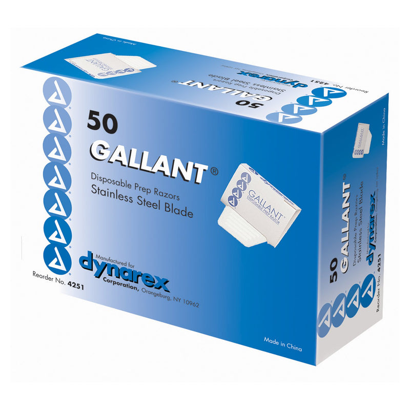 Gallant® Surgical Prep Razor, 1 Box of 50 (Hair Removal) - Img 1