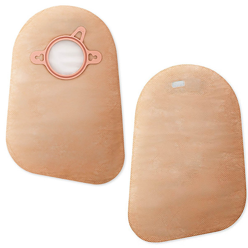 New Image™ Two-Piece Closed End Beige Filtered Ostomy Pouch, 9 Inch Length, 2¾ Inch Flange, 1 Box of 60 (Ostomy Pouches) - Img 1