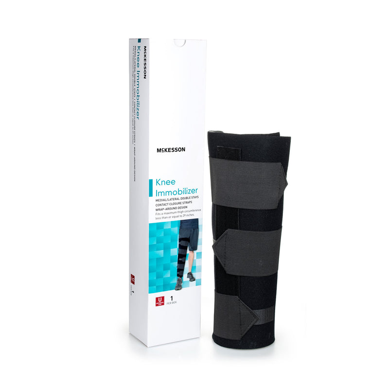 McKesson Knee Immobilizer, 16-Inch Length, One Size Fits Most, 1 Each (Immobilizers, Splints and Supports) - Img 1