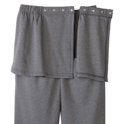 Silverts® Women's Open Back Soft Knit Pant, Heather Gray, X-Large, 1 Each (Pants and Scrubs) - Img 4