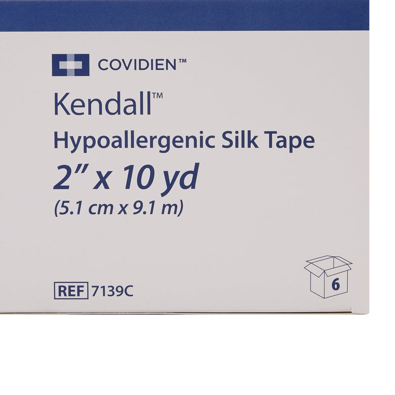 Kendall™ Hypoallergenic Silk-Like Cloth Medical Tape, 2 Inch x 10 Yard, White, 1 Case of 60 (General Wound Care) - Img 4