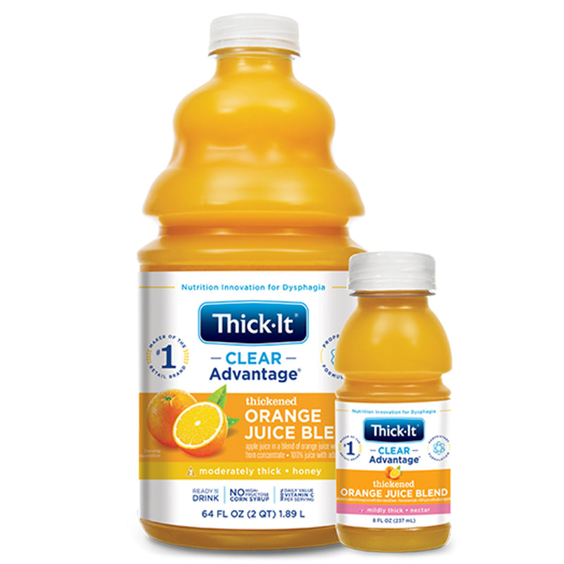 Thick-It Clear Advantage Nectar Consistency Orange Thickened Beverage, 64-ounce Bottle, 1 Case of 4 (Nutritionals) - Img 2