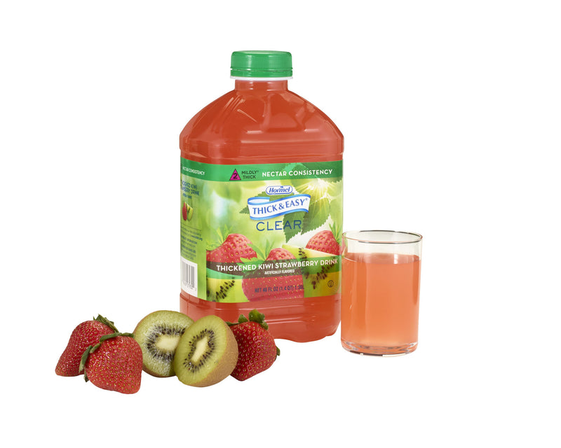 Thick & Easy® Clear Nectar Consistency Kiwi Strawberry Thickened Beverage, 46-ounce Bottle, 1 Case of 6 (Nutritionals) - Img 5