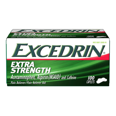 Excedrin® Extra Strength Acetaminophen / Aspirin / Caffeine Pain Relief, 1 Bottle (Over the Counter) - Img 1