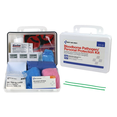 SPILL KIT, CLEANUP W/PERSON PROTECT/BBP/CPR SHIELD (10/CS) (Fluid Management) - Img 1