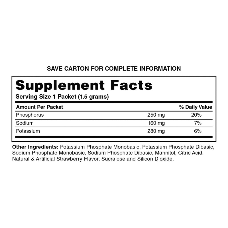 Geri-Care Phosphorus Supplement Powder with Electrolytes, Strawberry Flavor, 1 Case of 2400 (Over the Counter) - Img 5