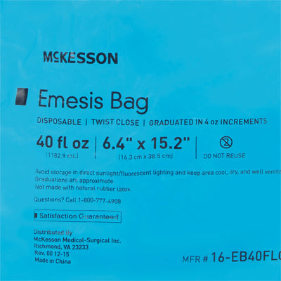 McKesson Emesis Bag, 1 Case of 100 (Bags) - Img 7