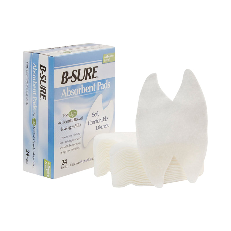 B-Sure® Light Incontinence Liner, One Size Fits Most, 1 Box of 24 () - Img 1