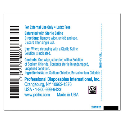 Hygea® Unscented Saline Wipe, Individual Packet, 1 Each (Skin Care) - Img 4