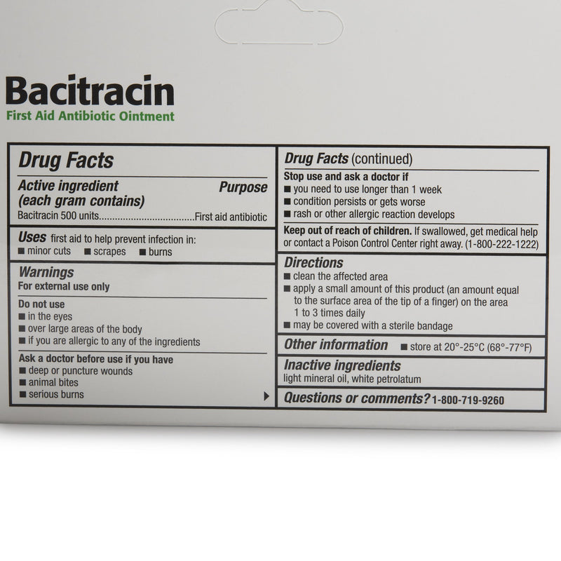 Bacitracin First Aid Antibiotic Ointment, 0.5-ounce tube, 1 Each (Over the Counter) - Img 3