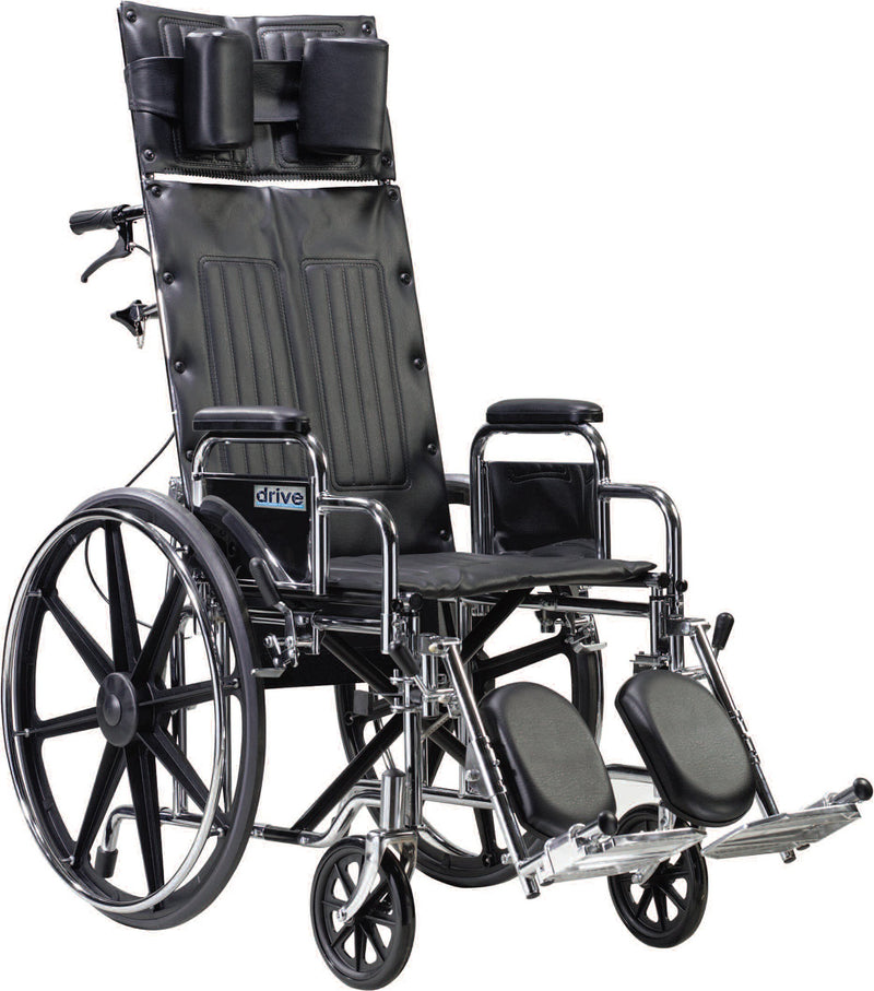 drive™ Sentra Reclining Wheelchair, 22-Inch Seat Width, 1 Each (Mobility) - Img 1