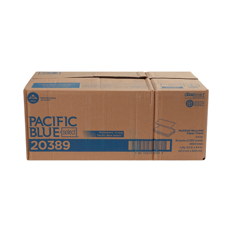 Pacific Blue Select™ 1-Ply Paper Towels, 250 Sheets per Pack, 1 Case of 16 (Paper Towels) - Img 4