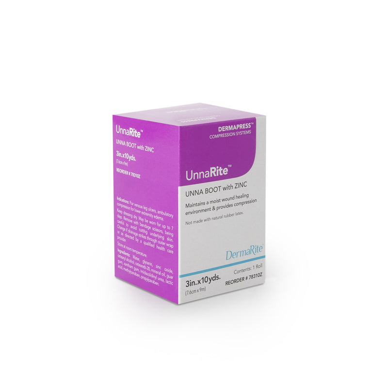 UnnaRite Unna Boot with Zinc Oxide and Calamine, 3 Inch x 10 Yard, 1 Each (General Wound Care) - Img 1