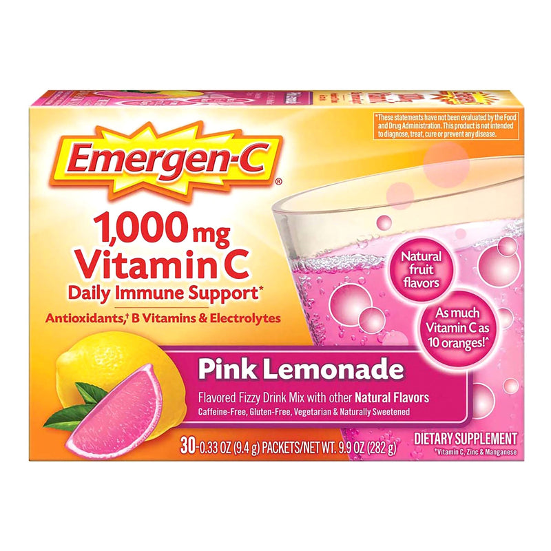 Emergen-C® Pink Lemonade Oral Supplement, 0.3 oz. Packet, 1 Box of 30 (Nutritionals) - Img 3