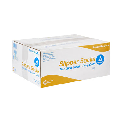 Soft Sole Slipper Socks, X-Large, 1 Case of 48 (Slippers and Slipper Socks) - Img 3