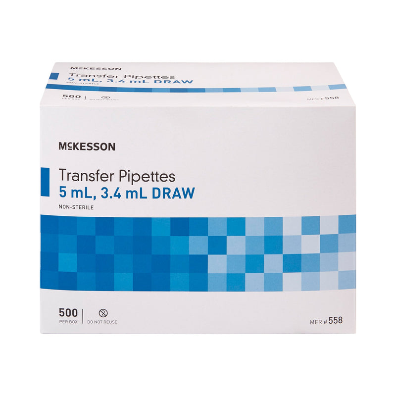 McKesson Transfer Pipette, 5 mL, 1 Box (Laboratory Glassware and Plasticware) - Img 2