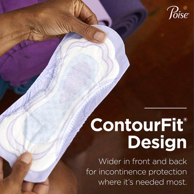 Poise® Moderate Bladder Control Pad, Regular Length, 1 Pack of 66 () - Img 10