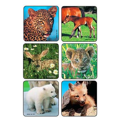 STICKER, BABY ANIMALS (90/PK) (Stickers and Coloring Books) - Img 1