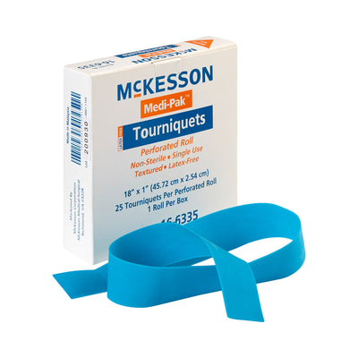 McKesson Tourniquet Band on Roll, 1 Box of 25 (Tourniquets) - Img 1