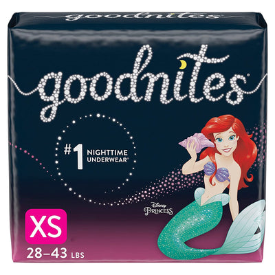 Goodnites® Girls Heavy Absorbency Nighttime Underwear, X-Small, 1 Pack of 22 () - Img 1