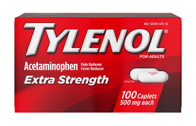 Tylenol® Extra Strength Acetaminophen Pain Relief, 1 Box (Over the Counter) - Img 3