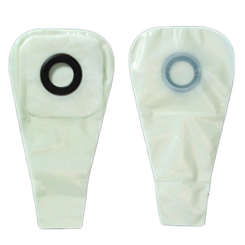 Karaya 5 One-Piece Drainable Transparent Colostomy Pouch, 16 Inch Length, 1-3/8 Inch Stoma, 1 Box of 30 (Ostomy Pouches) - Img 1