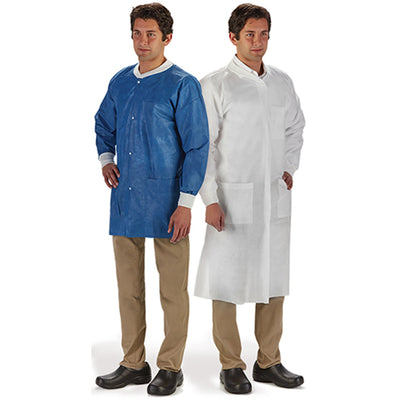 LabMates® Lab Jacket, X-Large, Blue, 1 Case of 50 (Coats and Jackets) - Img 2