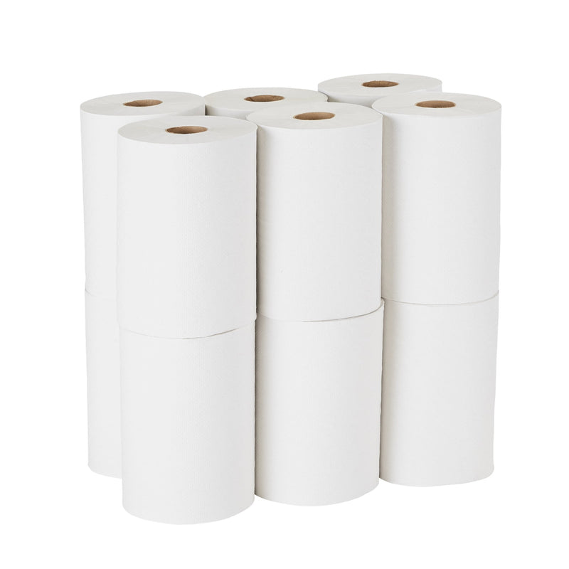 Pacific Blue Basic™ White Paper Towel, 7-7/8 Inch x 350 Foot, 12 Rolls per Case, 1 Case of 12 (Paper Towels) - Img 4