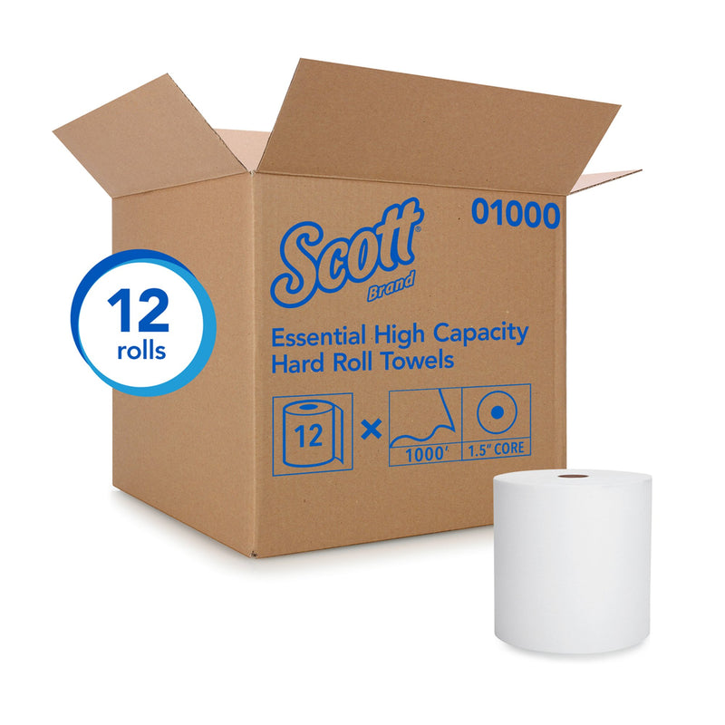 Scott Paper Towels, Hardwound, Continuous Roll, 8", White, 1 Case of 12 (Paper Towels) - Img 3