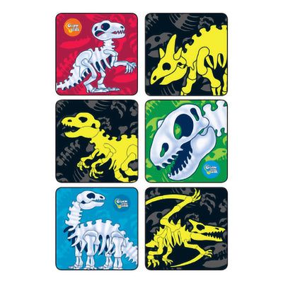 Medibadge® Glow-In-The-Dark Dinosaur Bones Stickers, 1 Pack (Stickers and Coloring Books) - Img 1