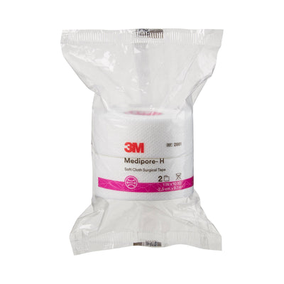 3M™ Medipore™ H Cloth Medical Tape, 1 Inch x 10 Yard, White, 1 Roll (General Wound Care) - Img 2