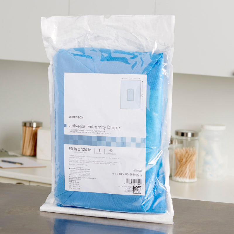 McKesson Sterile Universal Extremity Orthopedic Drape, 90 W x 124 L Inch, 1 Case of 10 (Procedure Drapes and Sheets) - Img 9