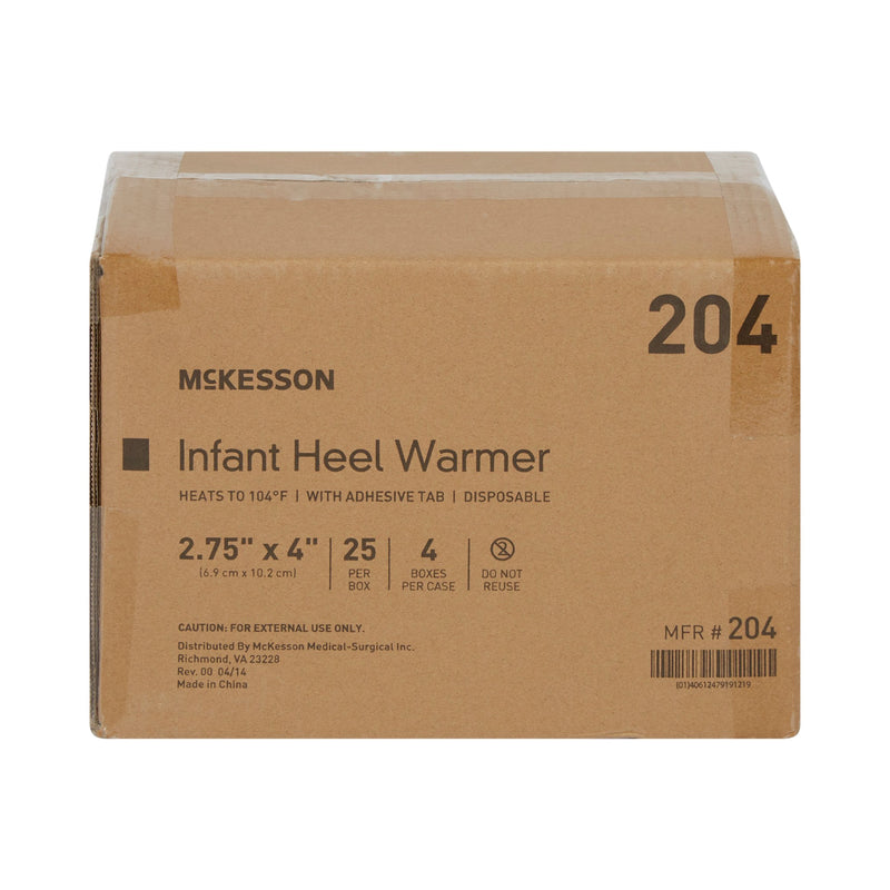 McKesson Infant Heel Warmer, 2¾ x 4 Inch, 1 Box of 25 (Treatments) - Img 2