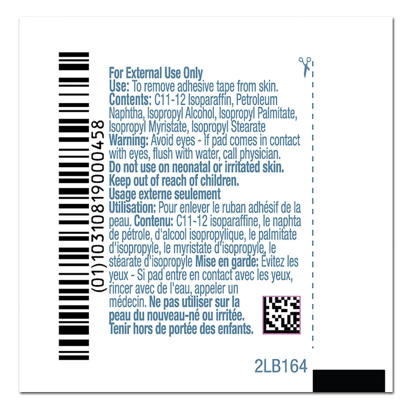 PDI® Adhesive Remover, 1¼ x 2-5/8 Inch Wipe, 1 Each (General Wound Care) - Img 4