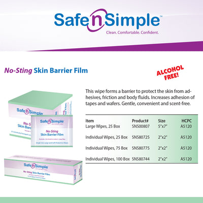 Safe n Simple™ Barrier Wipe, 1 Each (Skin Care) - Img 7