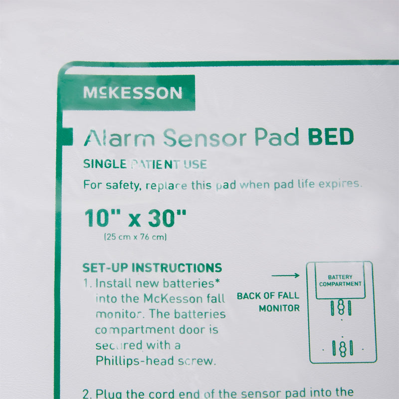 McKesson Bed Alarm Sensor Pad, 10 x 30 Inch, 1 Case of 30 (Alarms) - Img 2