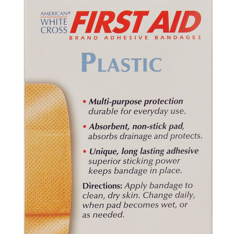 American® White Cross First Aid Adhesive Strip, 2 x 4 Inch, 1 Box of 50 (General Wound Care) - Img 4