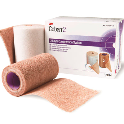 3M™ Coban™ 2 Self-adherent / Pull On Closure Two-Layer Compression Bandage System, 1 Case of 8 (General Wound Care) - Img 1