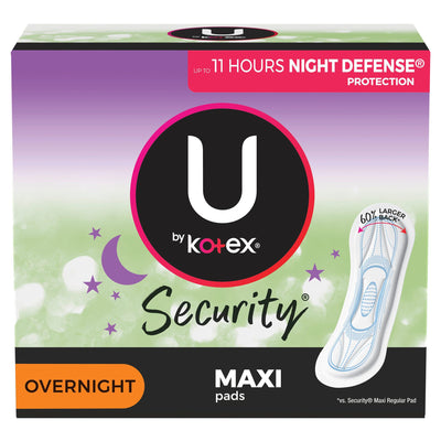 KC U by Kotex® Maxi Overnight Pad, 1 Pack (Feminine Protection) - Img 1