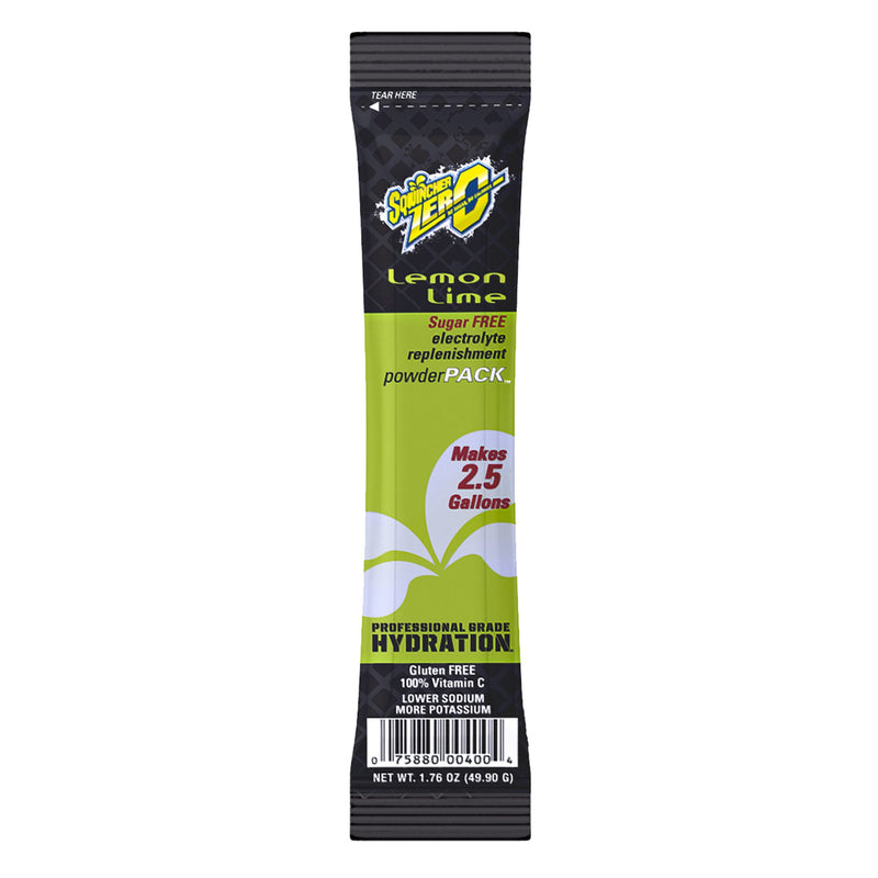 Sqwincher® Zero Lemon-Lime Electrolyte Replenishment Drink Mix, 1.76 oz. Packet, 1 Bag of 8 () - Img 1