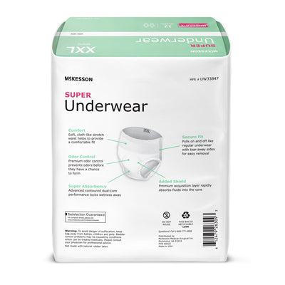 McKesson Super Underwear, 2X Large, 1 Case of 48 () - Img 2