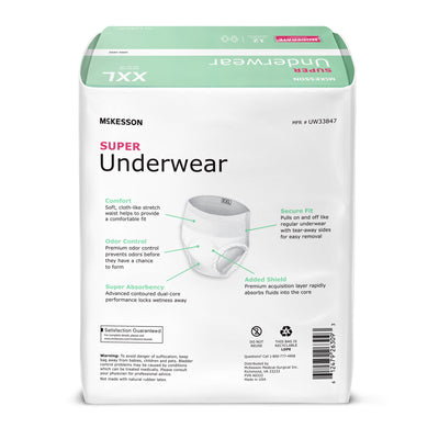 McKesson Super Underwear, 2X Large, 1 Bag of 12 () - Img 2