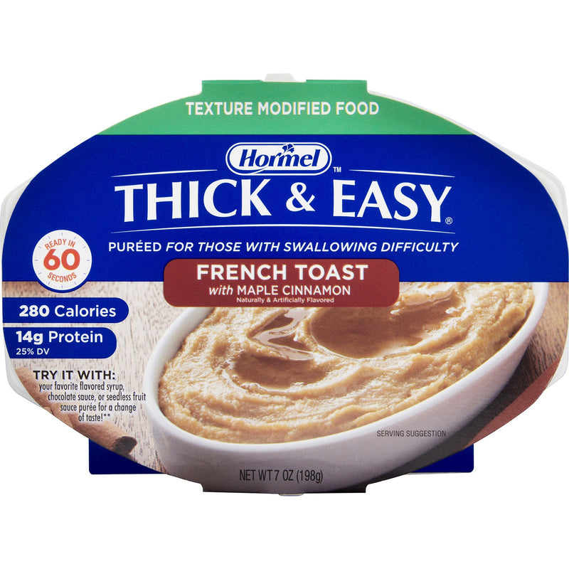 Thick & Easy® Purées Maple Cinnamon French Toast Purée Thickened Food, 7-ounce Tray, 1 Case of 7 (Nutritionals) - Img 1