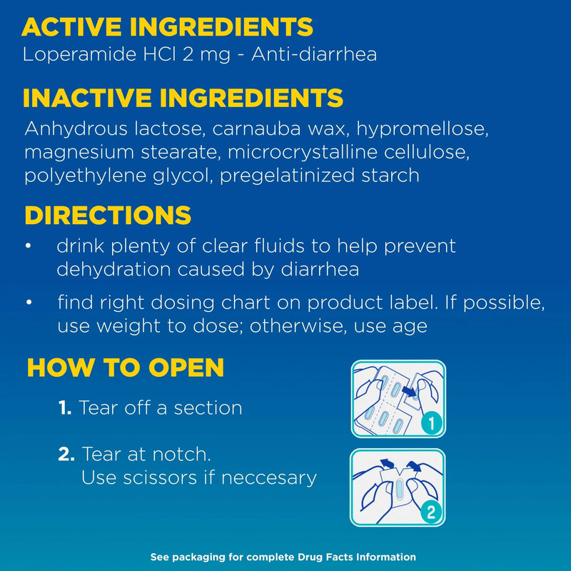 Imodium® A-D Loperamide Anti-Diarrheal, 1 Carton of 24 (Over the Counter) - Img 3