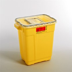 BD™ Chemotherapy Sharps Container, 9 Gallon, 18-1/2 x 17-3/4 x 11-3/4 Inch, 1 Case of 8 () - Img 1