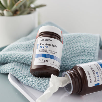 McKesson Nonimpregnated Wound Packing Strip, 1 Inch x 5 Yard, 1 Bottle (Advanced Wound Care) - Img 6