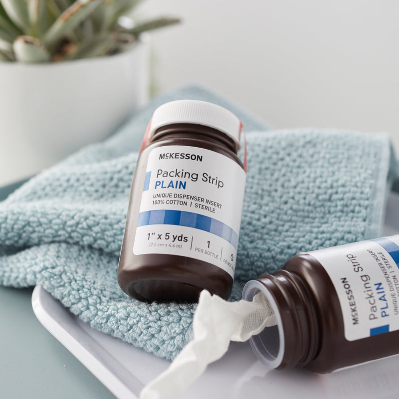 McKesson Nonimpregnated Wound Packing Strip, 1 Inch x 5 Yard, 1 Bottle (Advanced Wound Care) - Img 6